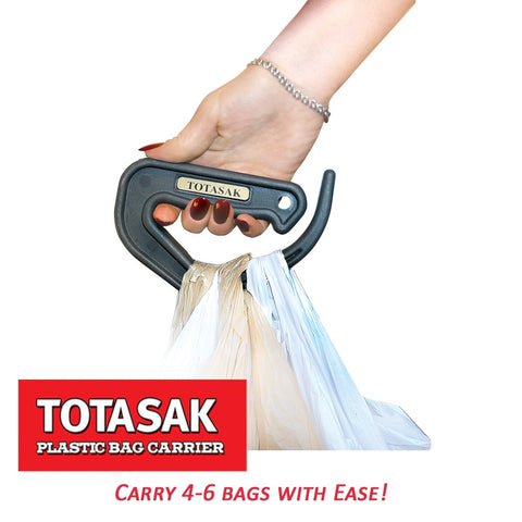 Totasak grocery bags illustrate secure grip and easy transport.