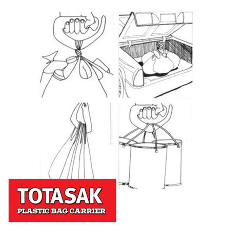 Totasak multi-use carry highlights versatile carrying for groceries and more.