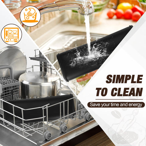 Tottist non-porous silicone resists stains for easy cleaning.