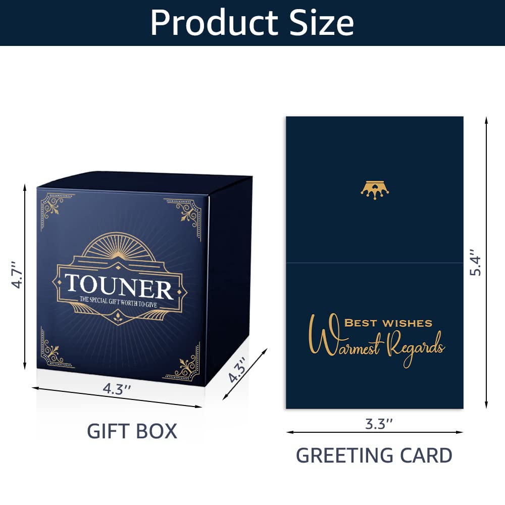 Close-up of TOUNER whiskey glass emphasizing 11 oz capacity for generous pours.