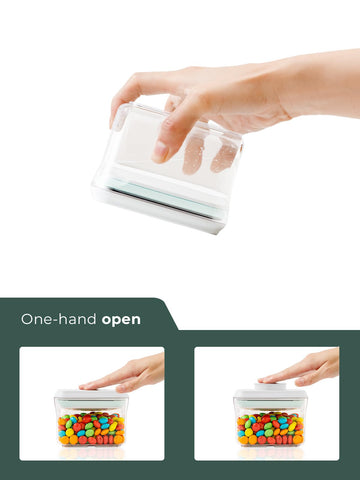 Crystal-clear Tourdeus BPA-free containers let you see contents at a glance.