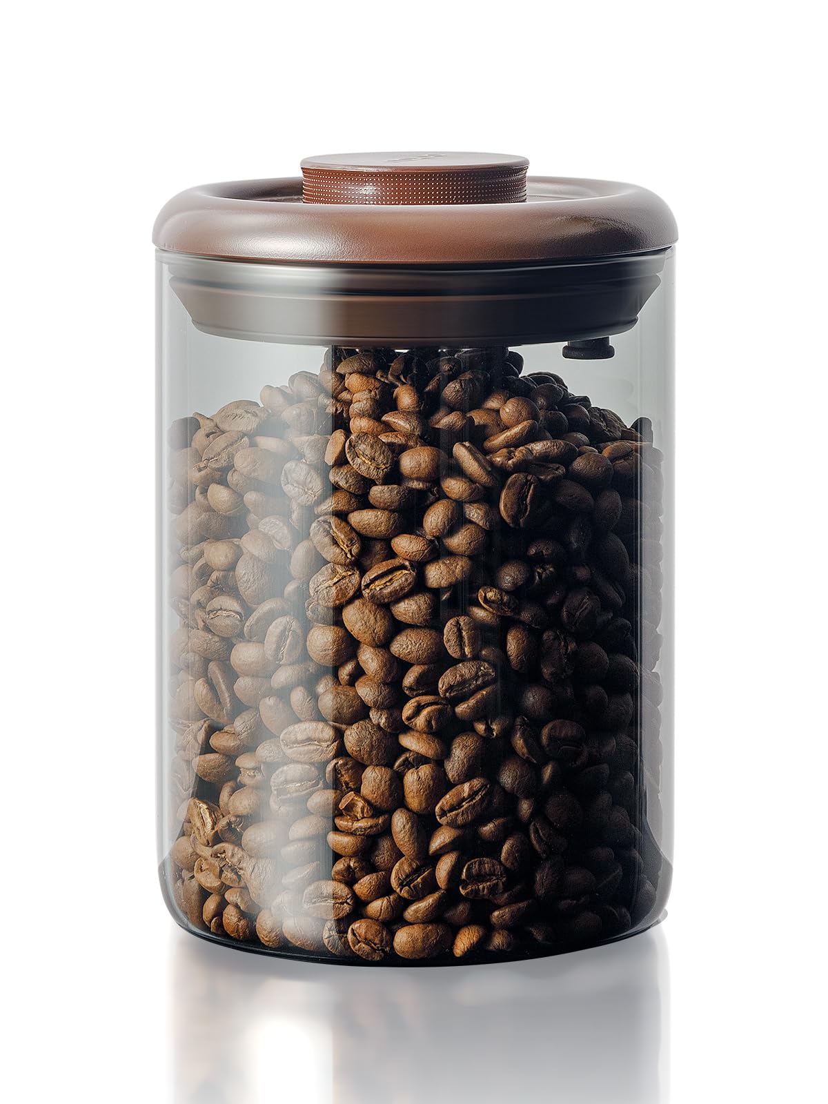 Tourdeus ground coffee glass container with 10oz capacity for airtight freshness.