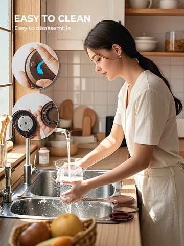 Tourdeus pop-top coffee jar offers easy access during busy mornings.