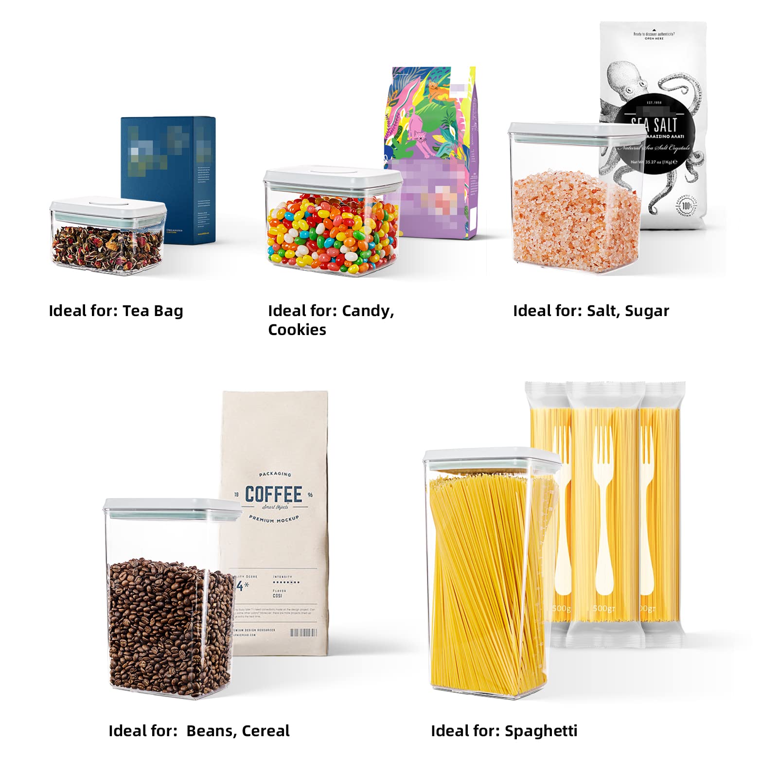 Tourdeus stackable base design to maximize pantry space and organization