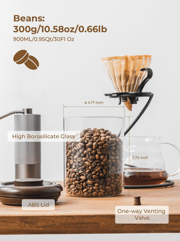 Tourdeus versatile kitchen storage for tea, sugar, or spices in an airtight seal.