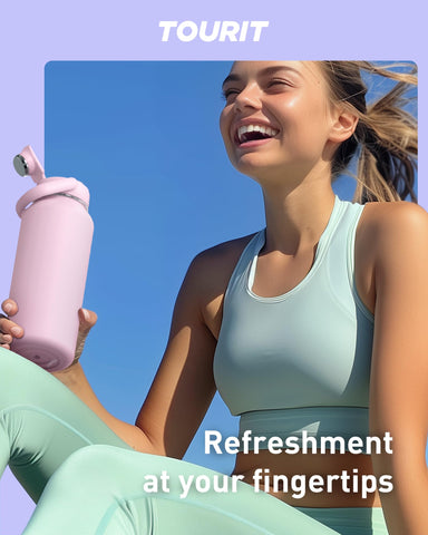 Tourit leakproof screw-cap sealing conveys spill-free hydration on the go