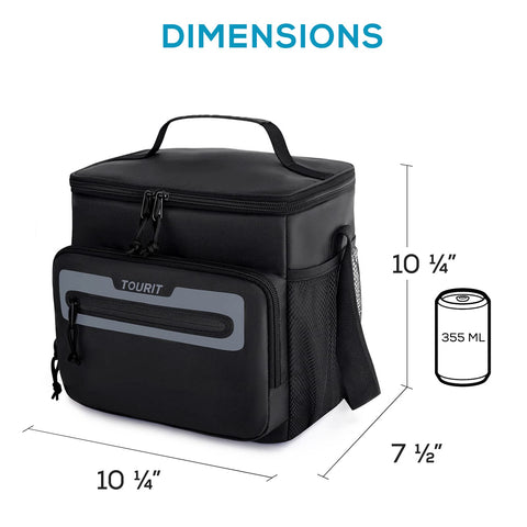 TOURIT lunch bag PEVA lining preserves freshness and prevents leaks during transport.