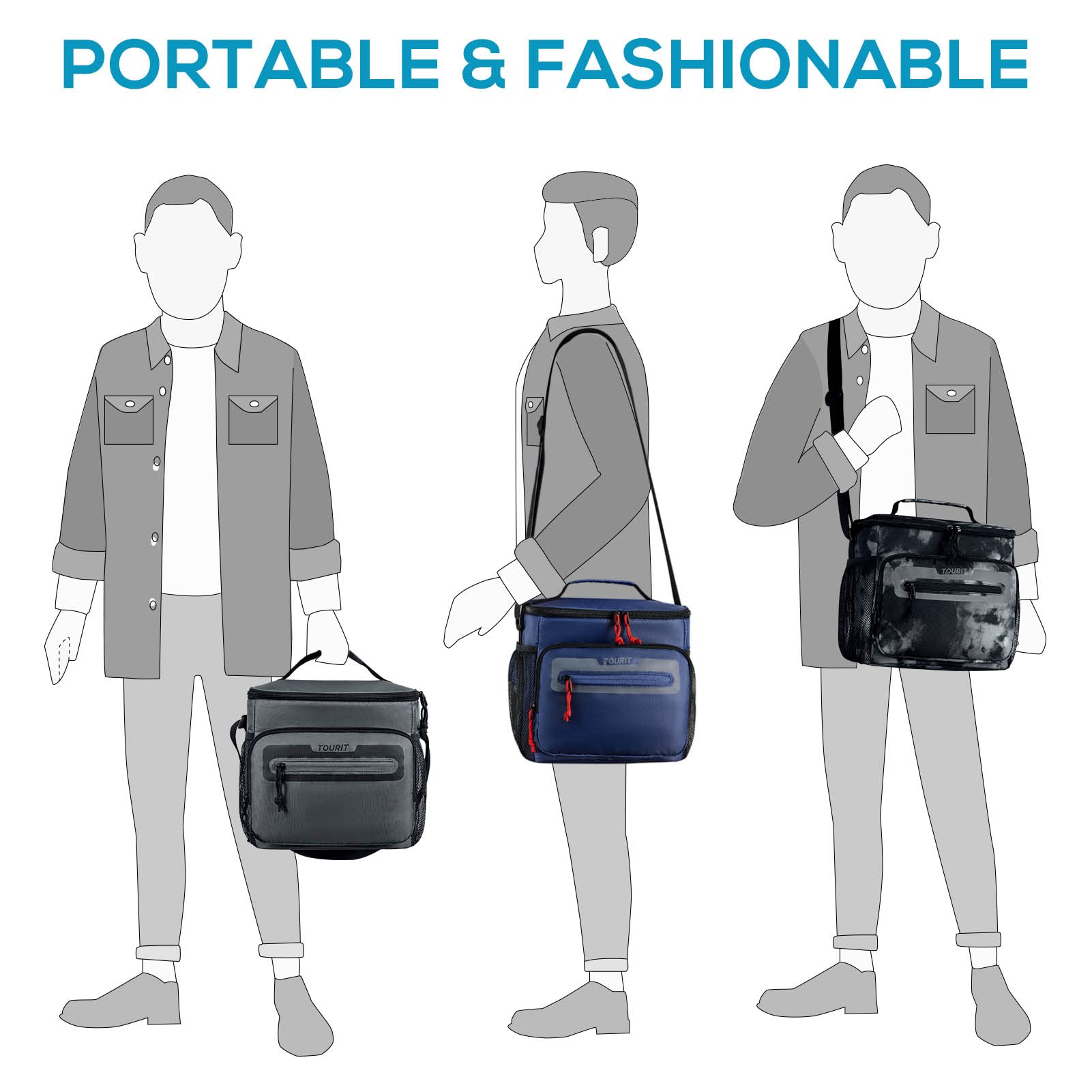 TOURIT lunch bag is ideal for work, picnics, travel, and everyday outings.