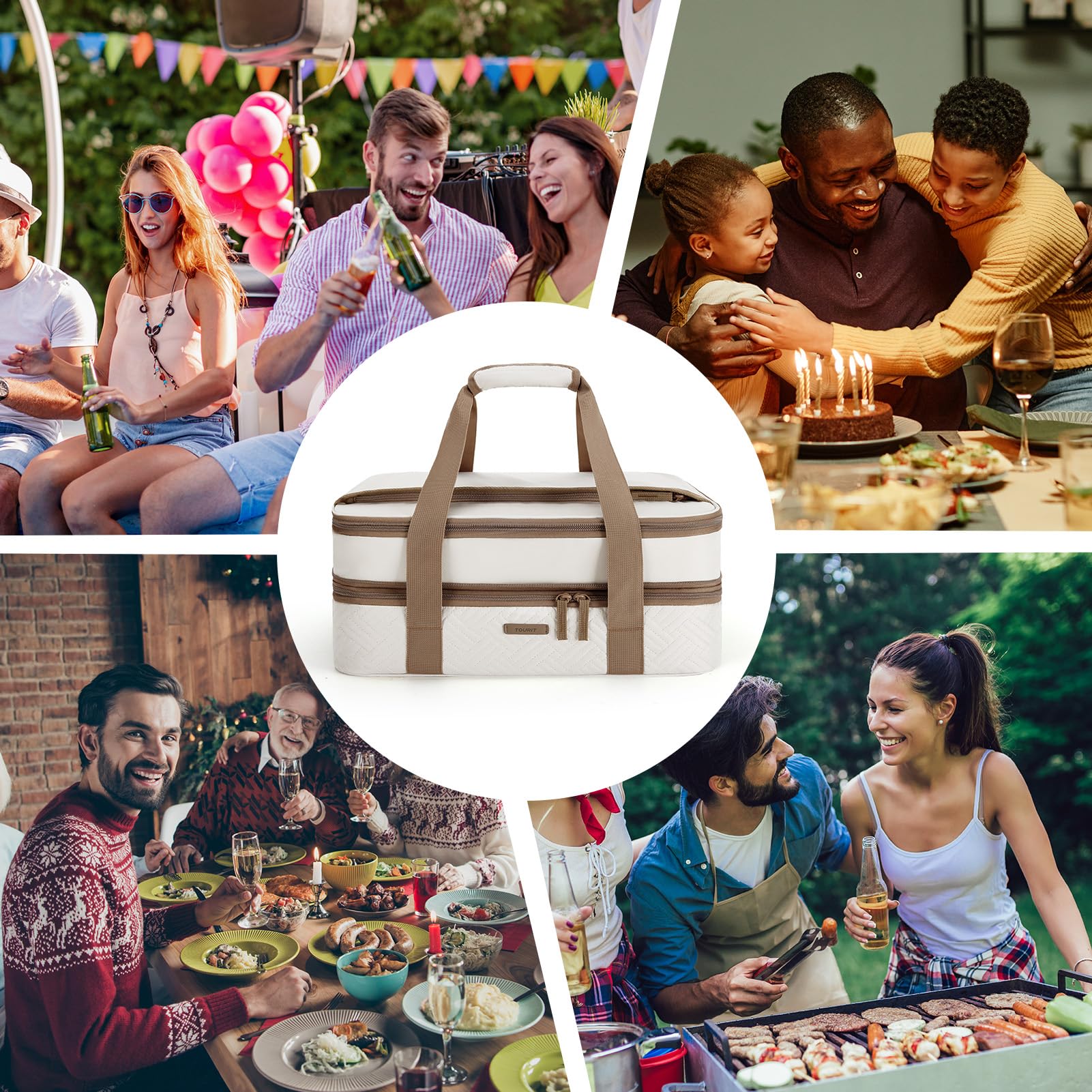 TOURIT ideal for picnics potlucks and beach days with organized meals