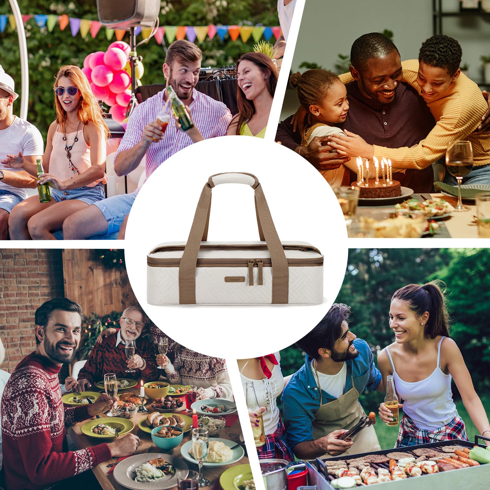 TOURIT multi-use setup suits picnics, parties, and outdoor meals.