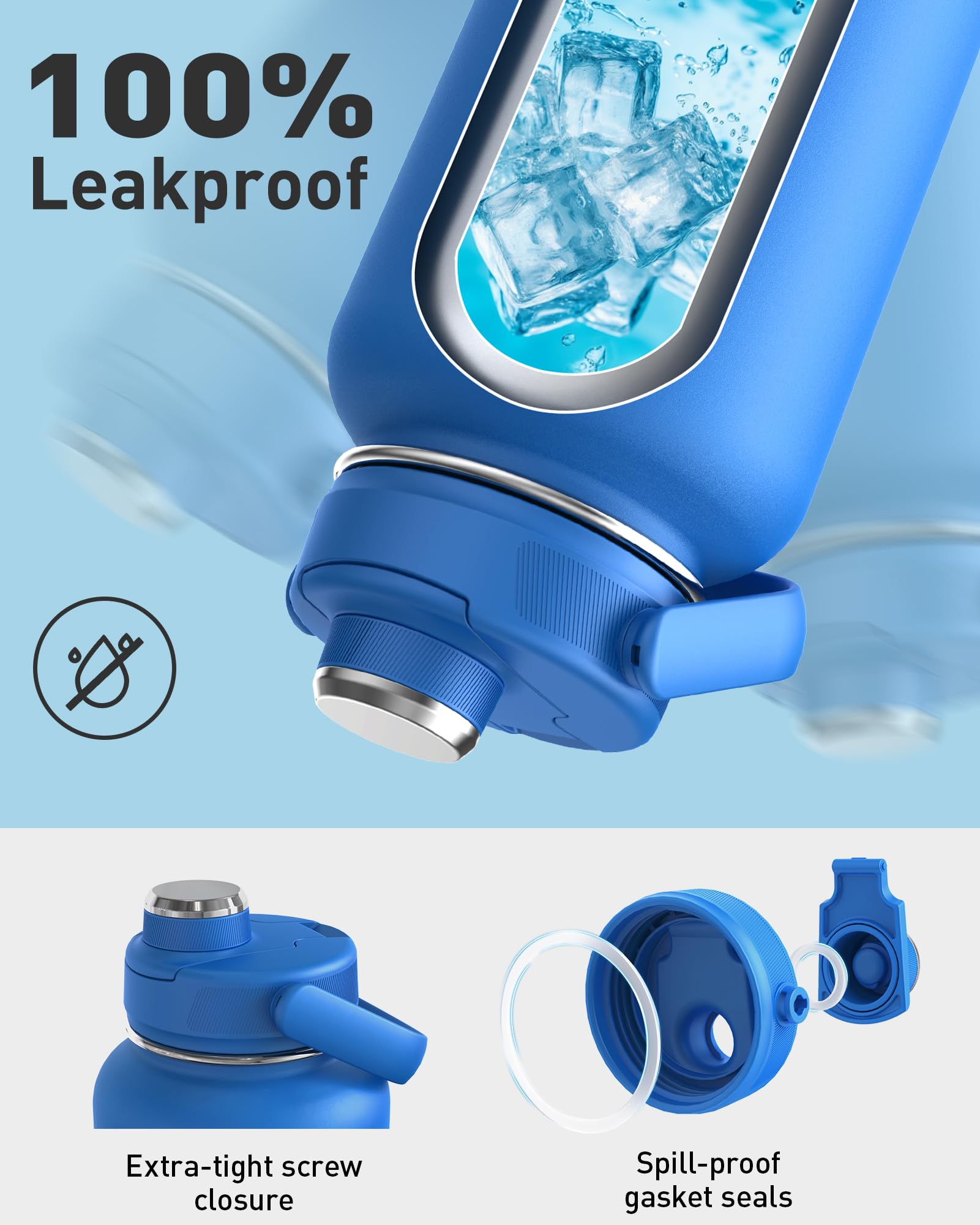 Tourit vacuum insulation preserves hot drinks for long winter outings.