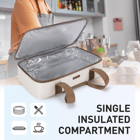 TOURIT wide-opening design makes packing large casseroles simple.