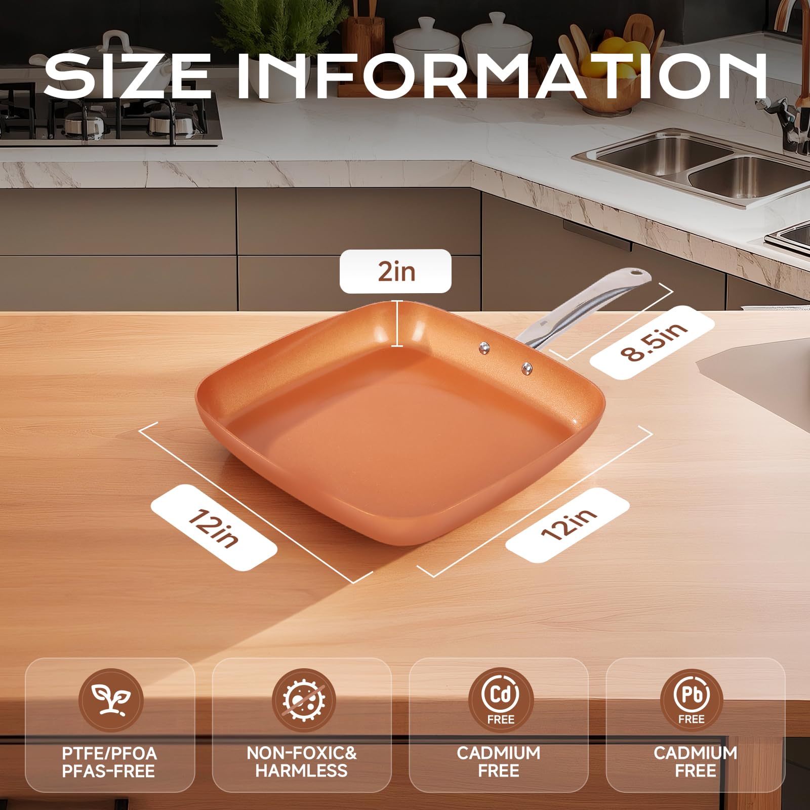 Toutrop oven-safe and dishwasher-safe pan for easy post-cook cleanup