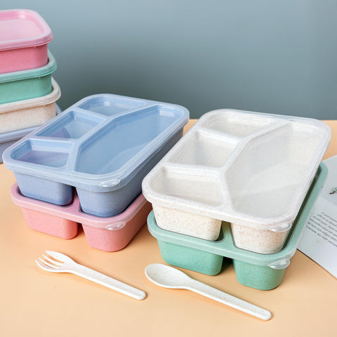 TOUWMX stackable lunch box fits compact bags and shelves