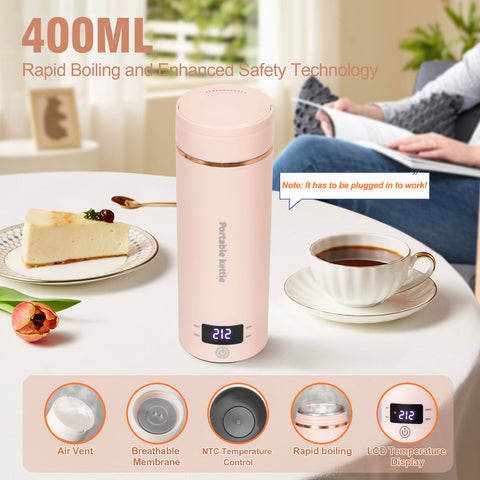 Touxila kettle LCD shows temperature for precise warmth.