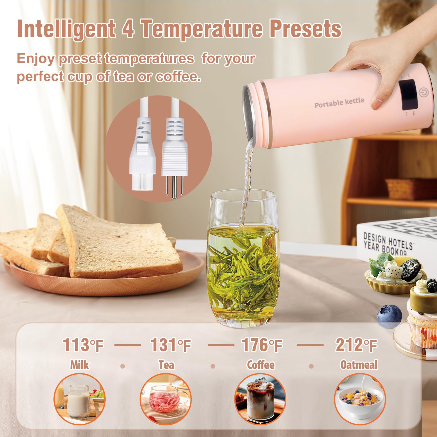Touxila stainless steel inner pot highlights durable construction.