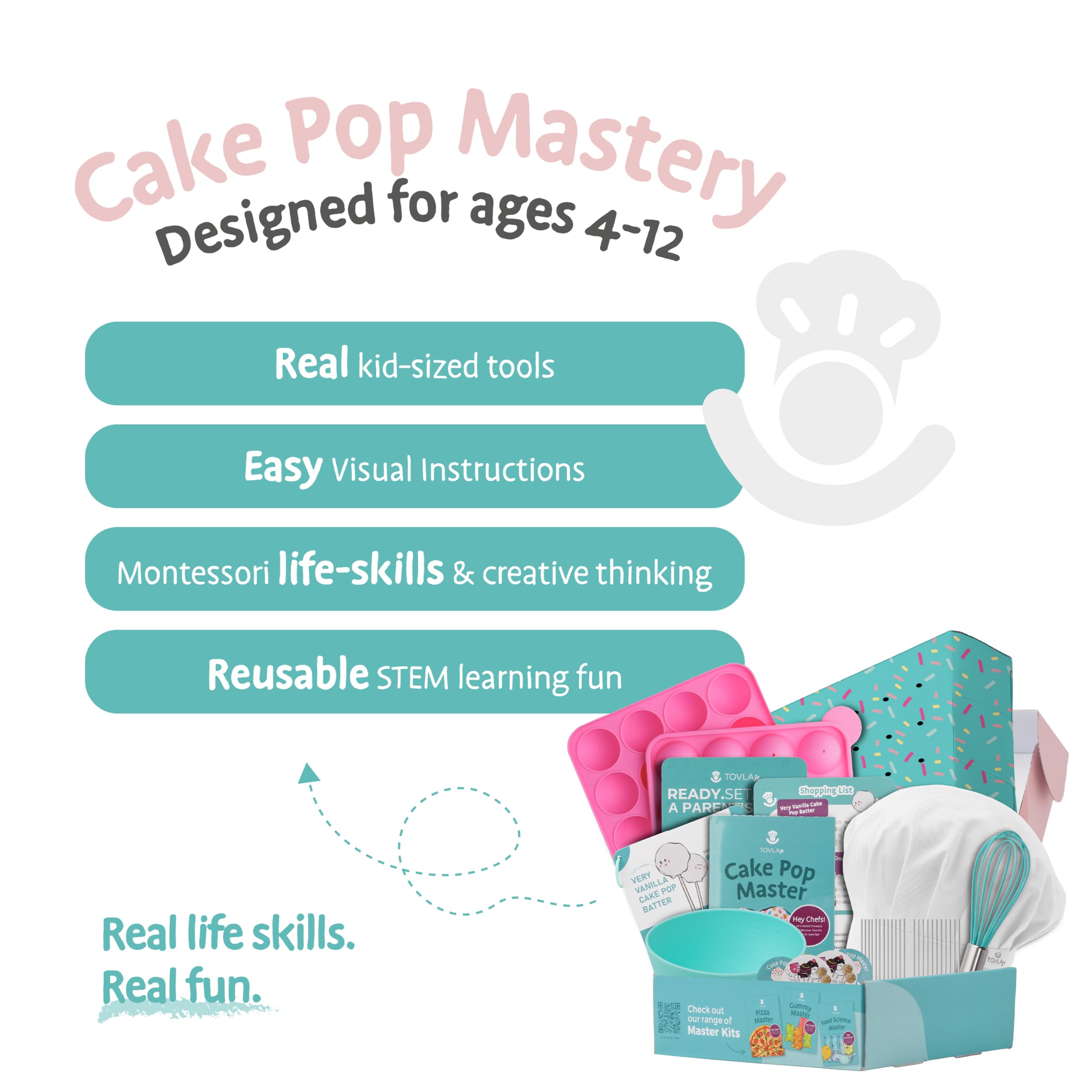 Tovla Jr cake pop sticks for precise, less messy assembly
