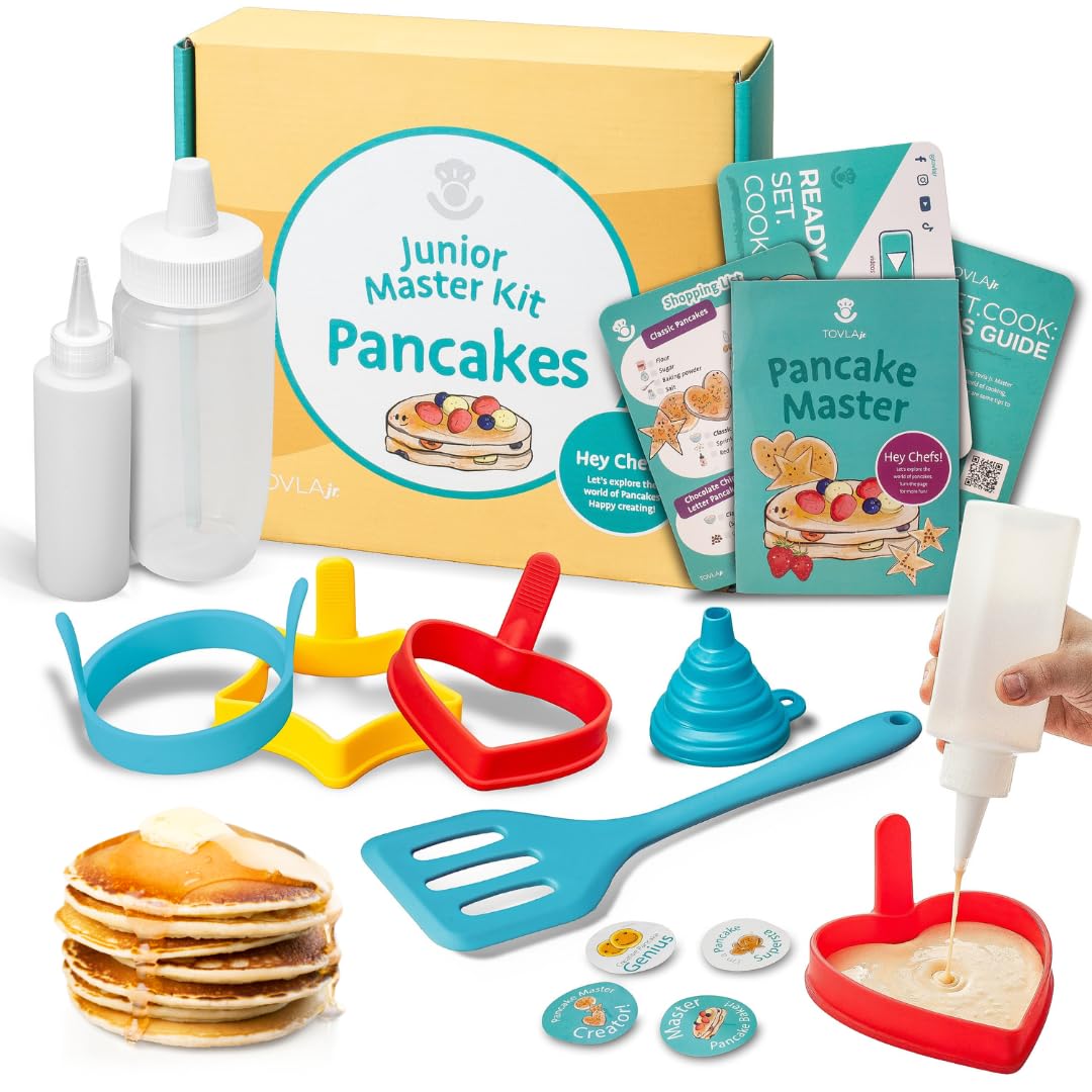 Tovla Jr pancake kit heart mold, inspiring playful shapes for creative breakfasts.