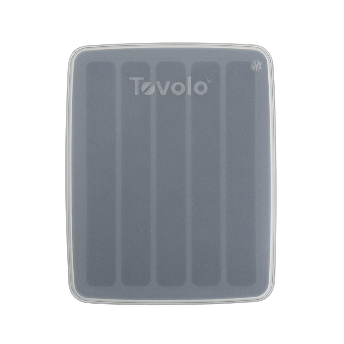 Tovolo water bottle ice mold tray with five cylindrical sticks fits narrow bottles for chillier drinks