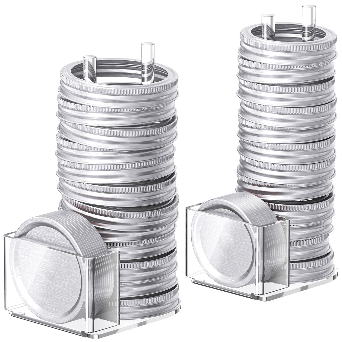 Towardfun Mason lid organizer wide keeps wide-mouth lids easy to grab and access.