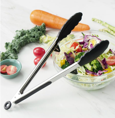 TOWINGO kitchen tongs versatile for serving and grilling