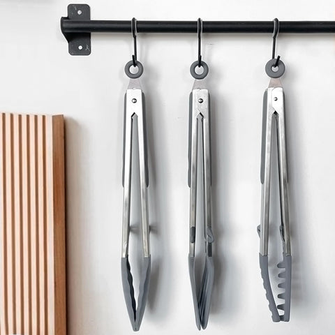 TOWINGO grey-toned tongs ready for everyday cooking and table service.