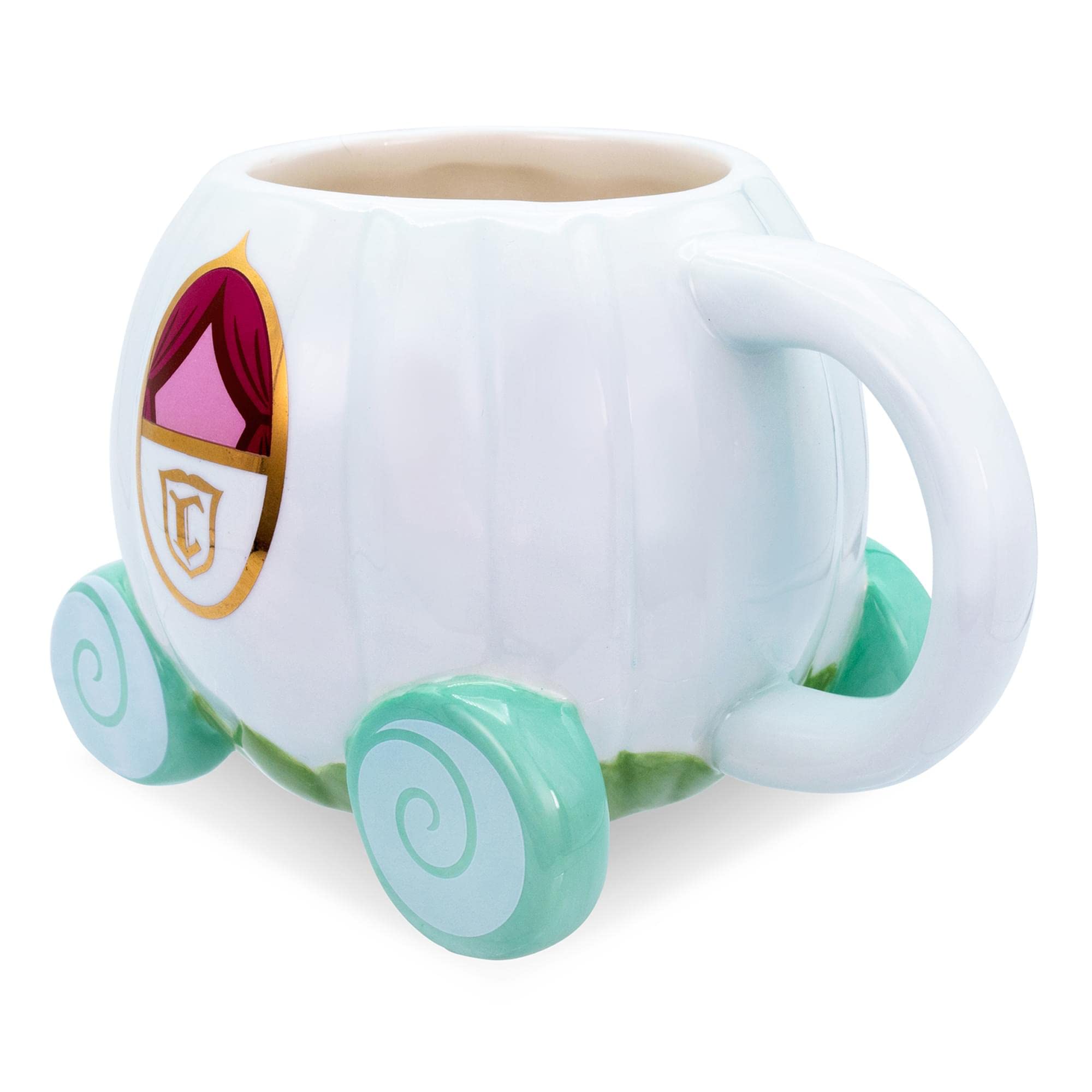 Toynk Cinderella coach mug, BPA-free ceramic for safe daily use.