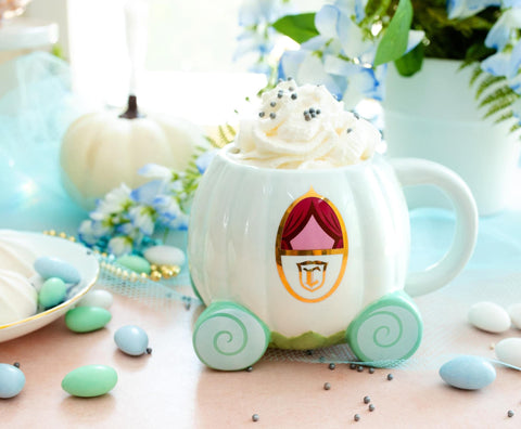 Toynk Cinderella coach mug, hand-wash only to preserve the sculpted finish.