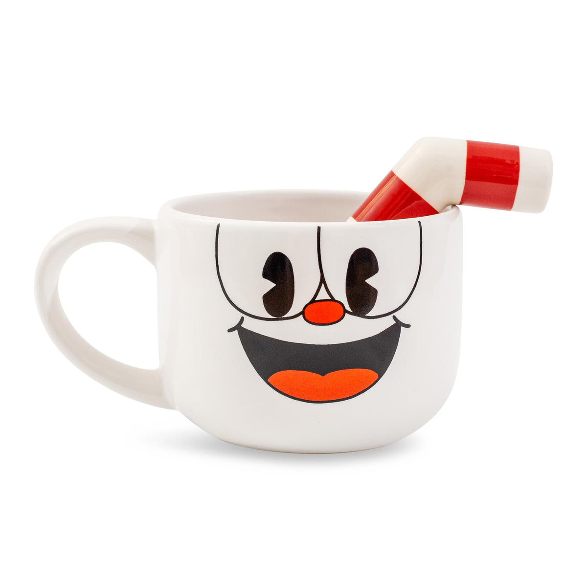 Toynk Cuphead mug featuring Cuphead's face for nostalgic coffee moments.