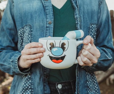 Toynk Cuphead Inkwell Isle art design enhances game room aesthetics.