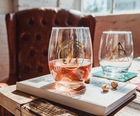 Toynk Harry Potter official wizarding world stemless glass showcases licensed design for gatherings.