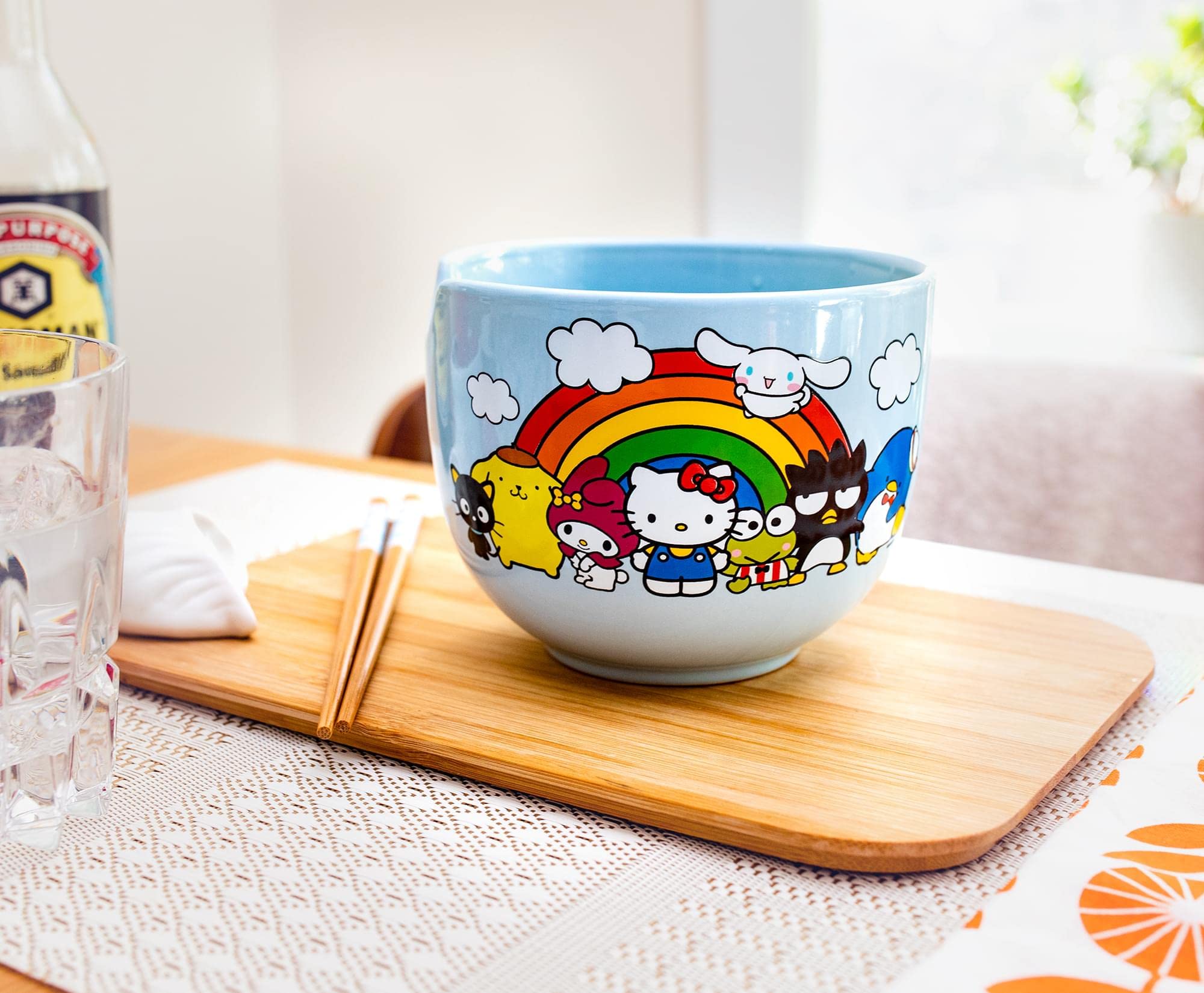 Toynk Hello Kitty official Sanrio collectible dinnerware for cute meals.