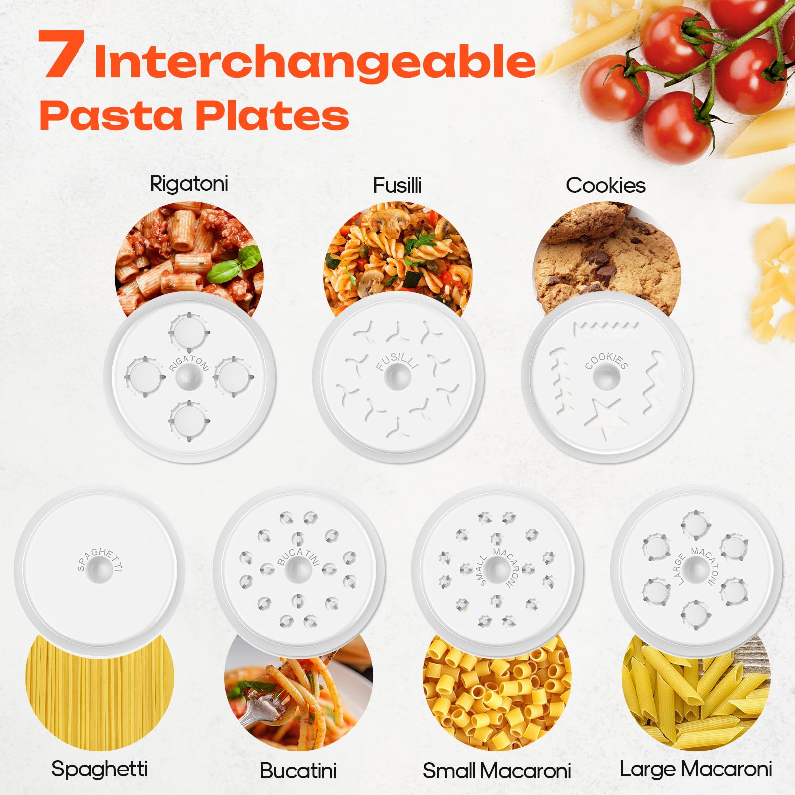TPGSING Gourmet Pasta Press cookies plate for fun sweet treats