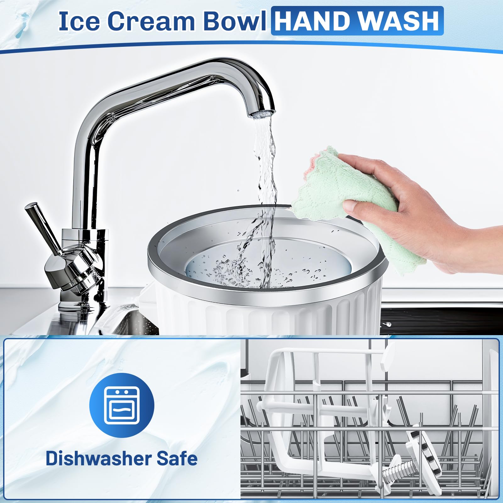 TPGSING one-year warranty included with ice cream attachment