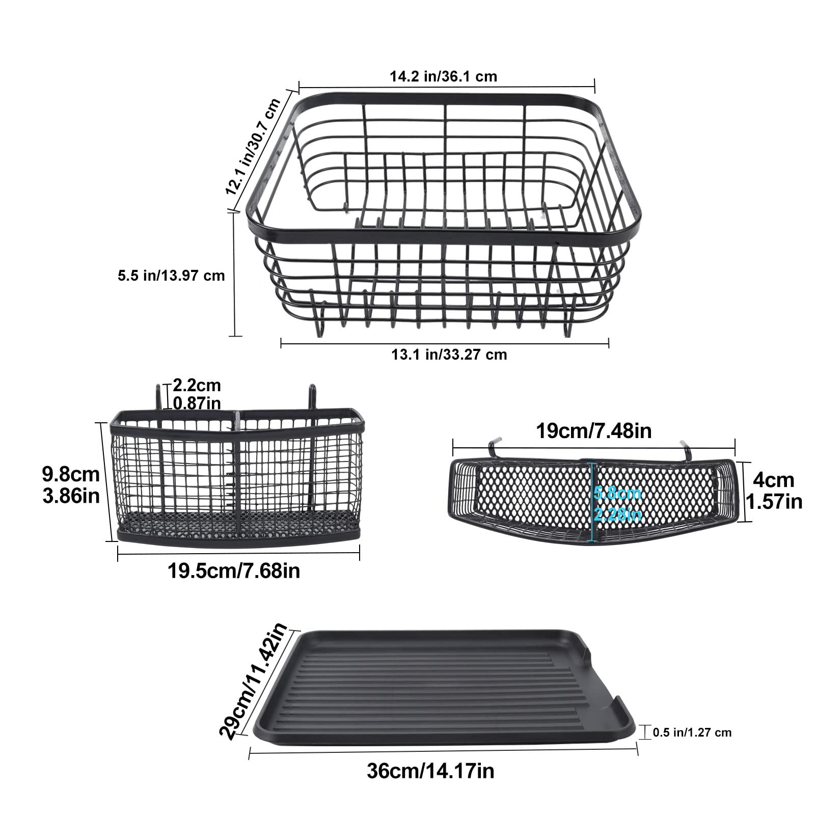 TQVAI full-mesh silverware holder keeps utensils secure and visible.