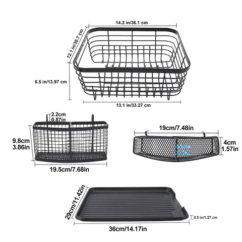 TQVAI full-mesh silverware holder keeps utensils secure and visible.