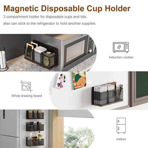 TQVAI K Cup Holder magnetic cup holder attaches to fridge side