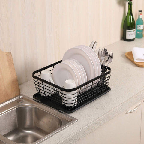 TQVAI drainboard tray catches water to protect countertops.