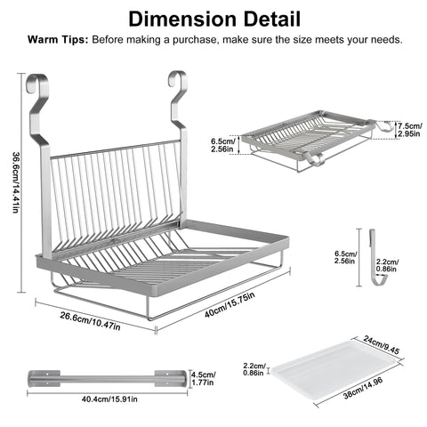 TQVAI pull-out drainboard drains water away after washing dishes.