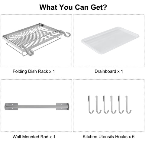 TQVAI space-saving rack ideal for small kitchens and apartments.