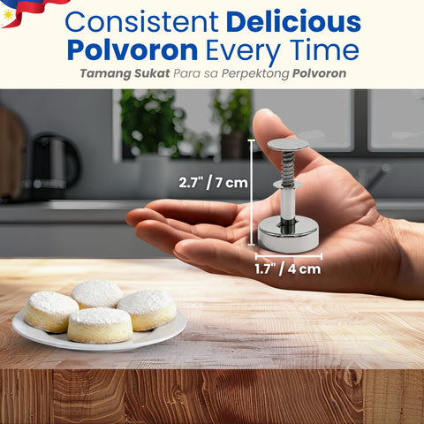 TraditionTools Polvoron Molder compact design fits in any kitchen