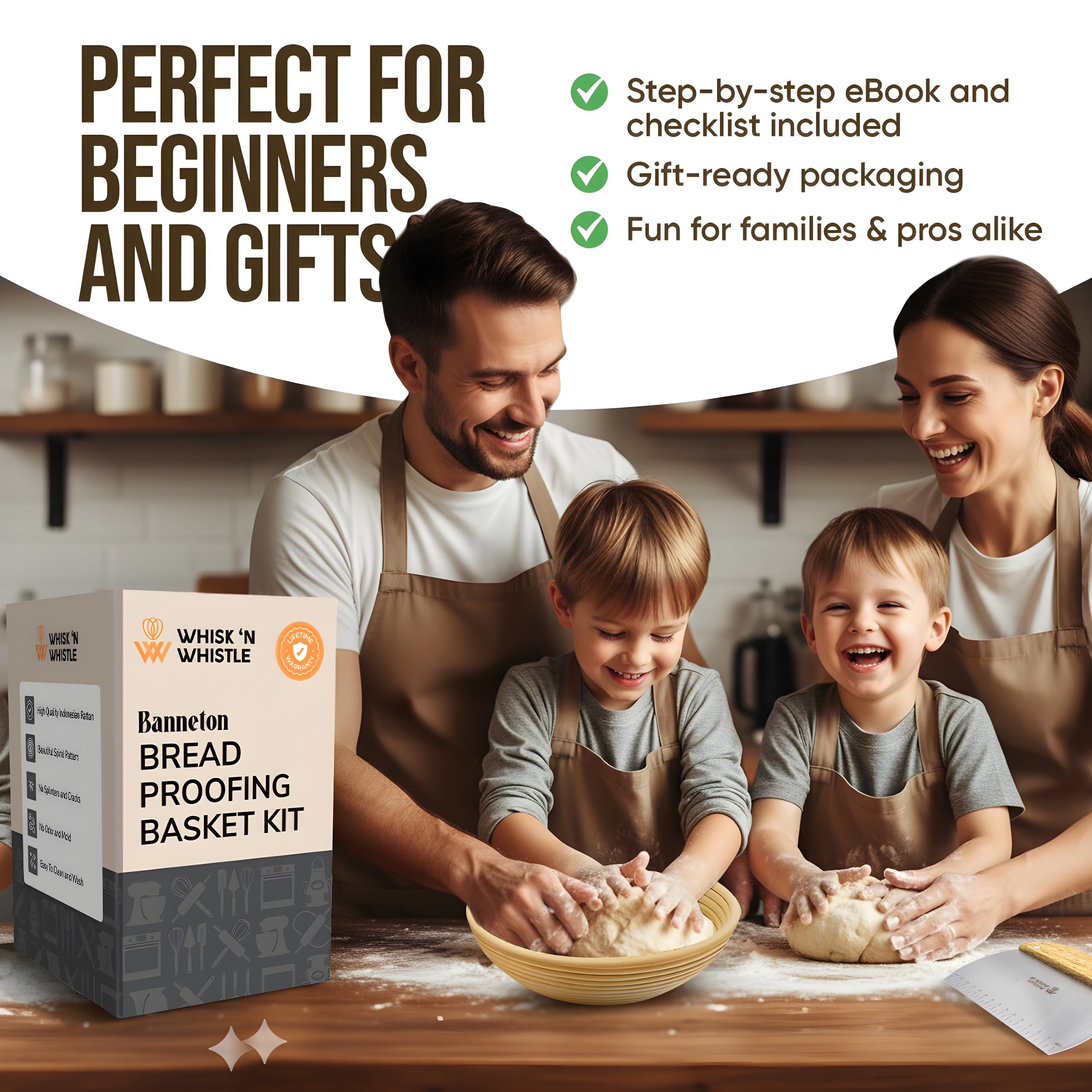 Trailblaze plastic bowl scraper for easy dough handling and cleanup