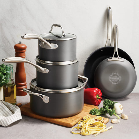 Tramontina OnyxPro 10-inch frying pan with reinforced coating for effortless food release.