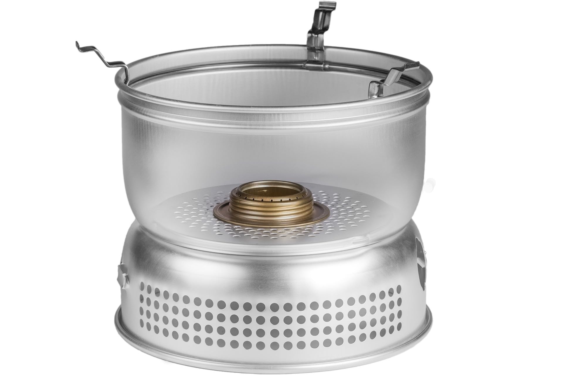 Trangia Spirit Burner cap with o-ring prevents evaporation and fuel waste.
