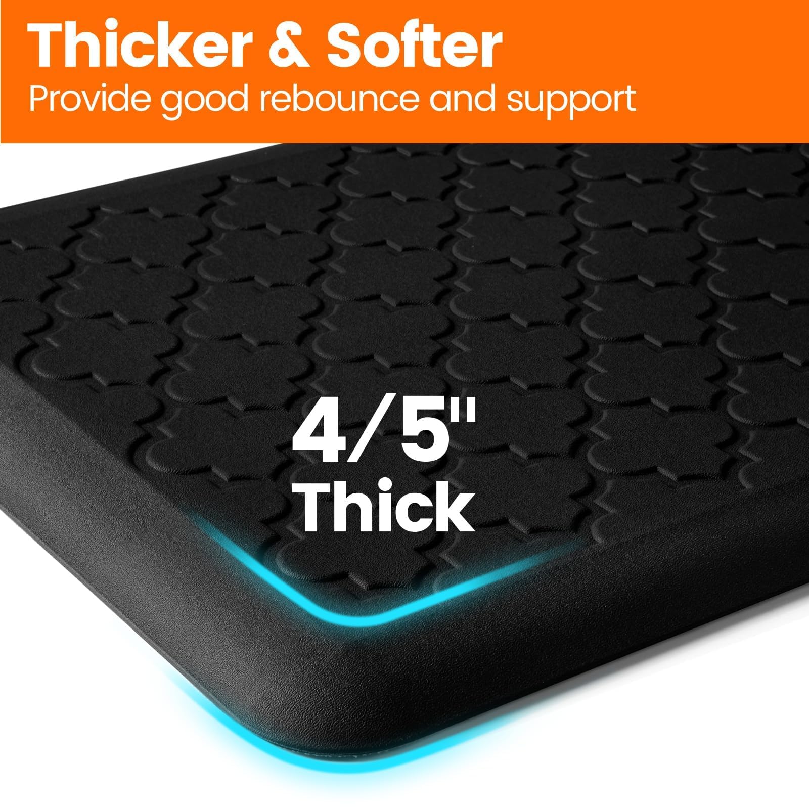 Non-slip bottom detail demonstrates secure placement on kitchen floors.