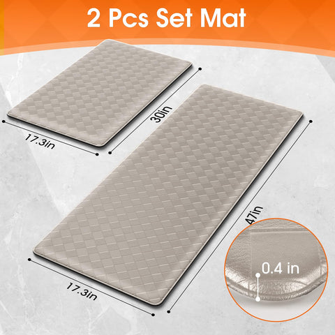 TranquilRelax Diamond Kitchen Mat anti-fatigue detail highlights soft PVC cushioning