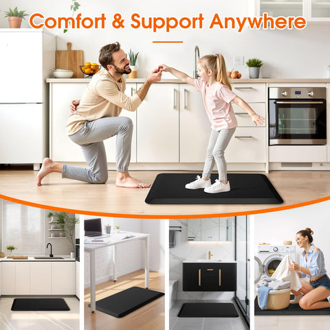 TranquilRelax mat suited for kitchen, sink, and standing desk use for daily tasks.