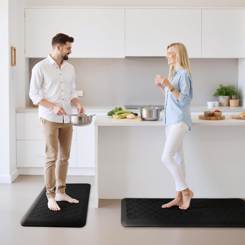 Waterproof surface of TranquilRelax mat resists spills for easy cleaning.