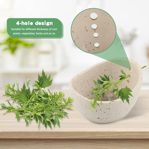 Trasylph Pottery Herb Stripper Bowl dishwasher-safe for easy cleanup.