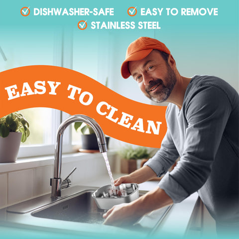TRAVELISIMO dishwasher-safe design simplifies cleanup after a busy day.